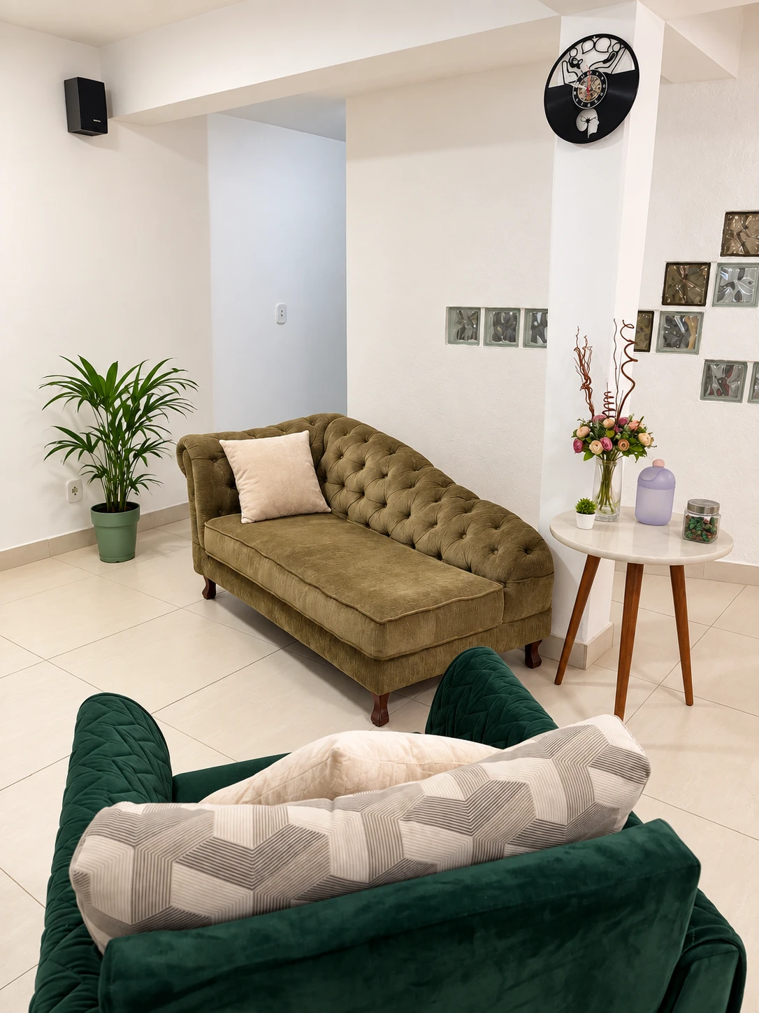 Ambiente de atendimento do consultório de Aparecida Afonso